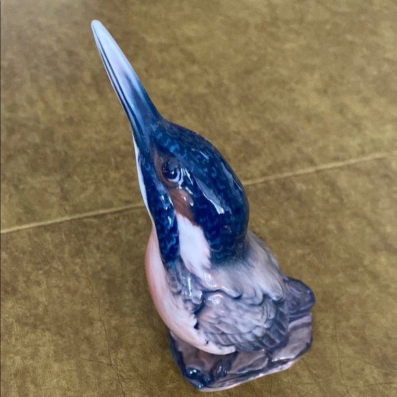 Dahl Jensen vintage king fisher Bird Figurine - Blue and Brown - Picture 5 of 7